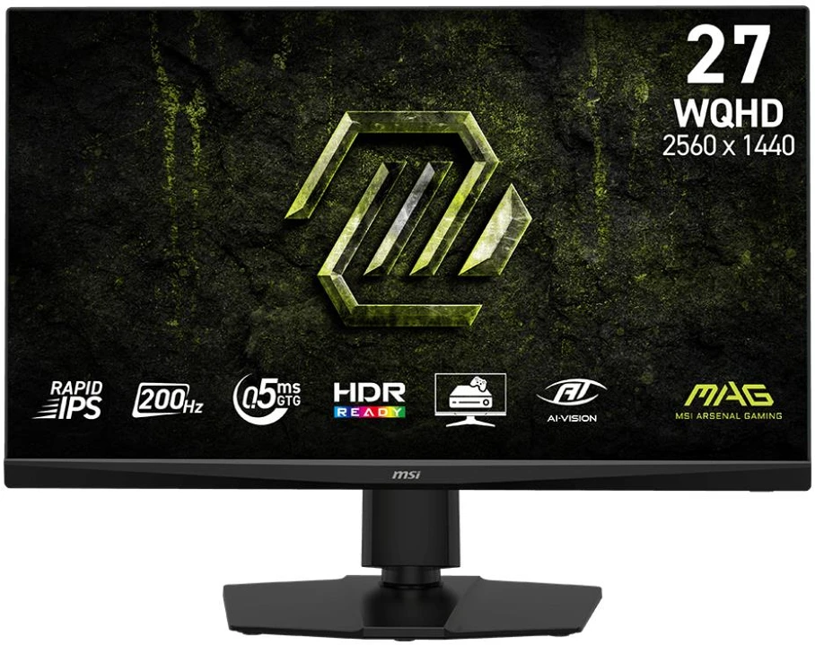 Monitorius MSI MAG 272QPF E20 monitorius komputerowy 68,6 cm (27") 2560 x 1440 px Wide Quad HD LED Juodas