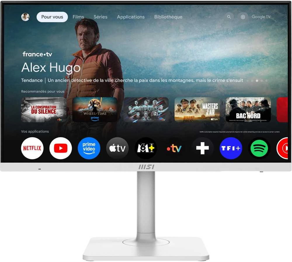 Monitorius MSI Modern MD272UPSW / 27″ / 4K UHD / IPS / 60Hz / 4ms (GtG) / KVM / baltos spalvos – adjustable stand – PD 65W