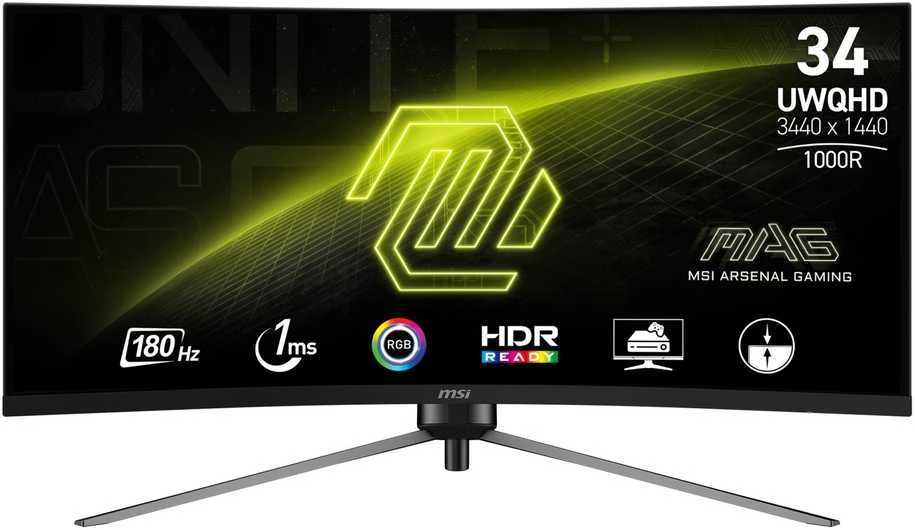 Monitorius MSI MAG 345CQR - 180Hz | UWQHD | 34'' | VA | 1ms