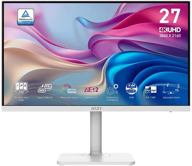 Monitorius MSI Modern MD272UPHW - 27" | IPS | 4K UHD | 4ms | 60Hz