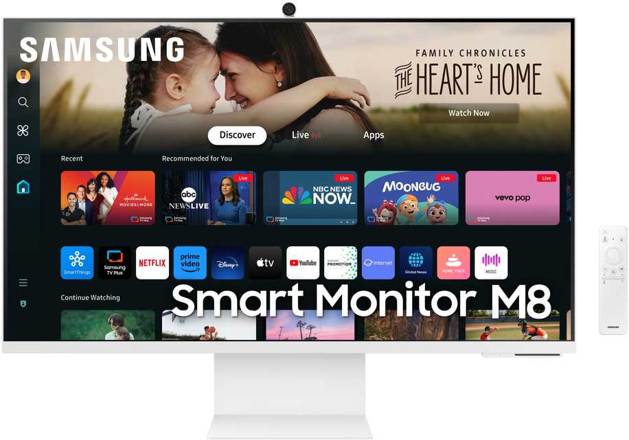 Monitorius Samsung | LS32DM801UUXDU | 32 " | VA | 16:9 | 60 Hz | 4 ms | 3840 x 2160 pikselių | 400 cd/m² | HDMI jungtys quantity 1 | Baltas