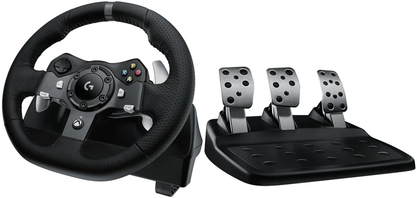 Logitech G920 Driving Force žaidimų vairas skirtas Xbox One ir PC su pedalais