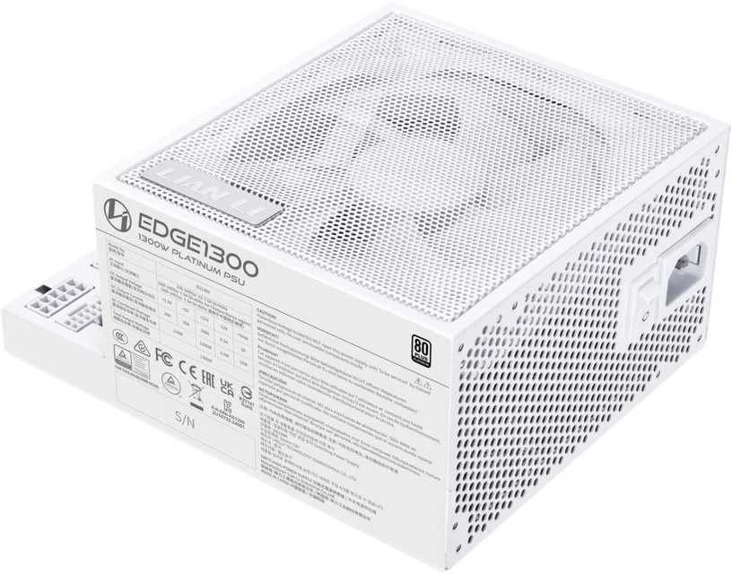 Lian Li EDGE EG0850 80 PLUS Platinum maitinimo šaltinis, PCIe 5.1, ATX 3.1 × 850, Baltas