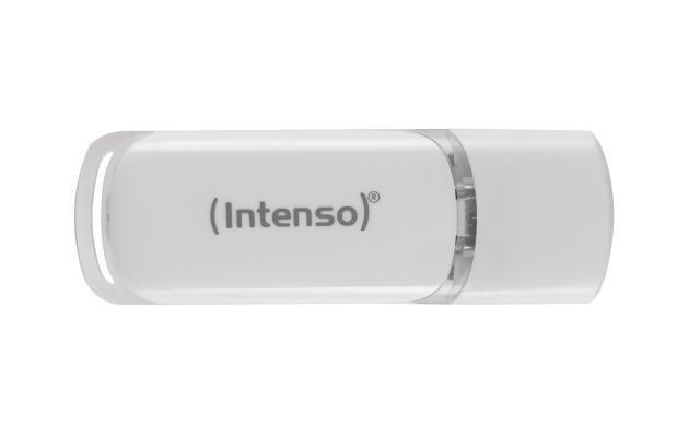 Intenso FLASH LINE 64 GB, USB-Stick - baltas, USB-C 3.2 Gen 1