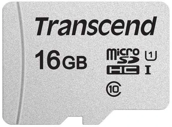 Atminties kortelė Transcend microSDHC USD300S 16GB CL10 UHS-I U1 iki 95MB/S