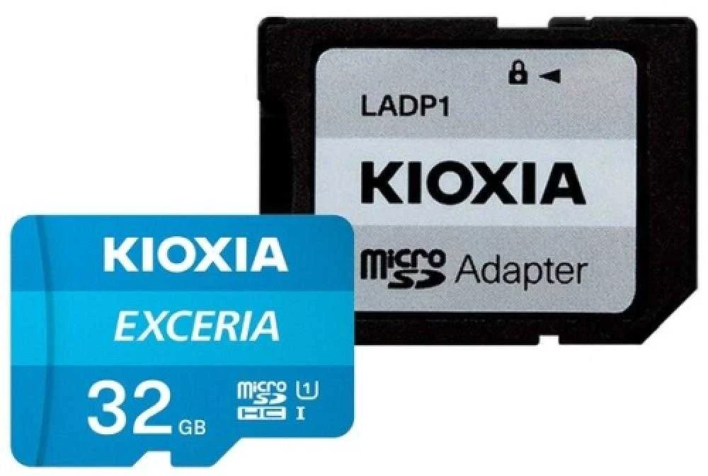 32 GB UHS-I U1 Kioxia Micro SD atminties kortelė su adapteriu