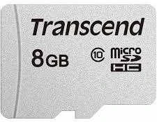 Atminties kortelė „TRANSCEND“ 8 GB „Micro SD“ be adapterio, 10 klasė