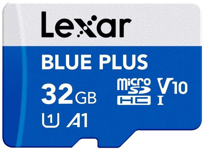 Atminties kortelė Karta Lexar Mėlyna Plus Micro SDHC 32 GB Class 10 UHS-I/U1 A1 V10 (LMSBLPL032G-BNANG)