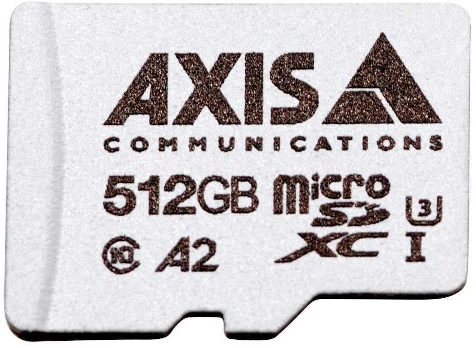 Atminties kortelė „Axis“ vaizdo stebėjimo kortelė „Micro SDXC 512 GB“, 10 klasė, UHS-I/U3, A2 (02365-001)