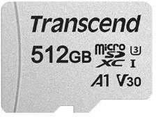 Atminties kortelė TRANSCEND 512GB Micro SD su adapteriu UHS-I U3 A1