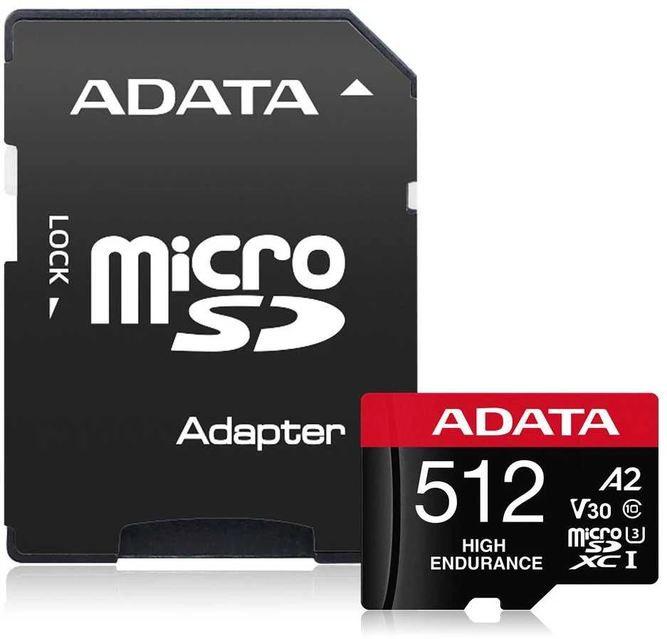Atminties kortelė MEMORY Micro SDXC 512GB W/AD./AUSDX512GUI3V30SHA2-RA1 ADATA