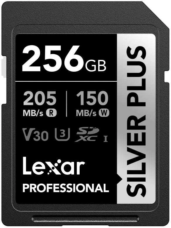 Lexar Professional Sidabrinis PLUS SDXC 256GB atminties kortelė