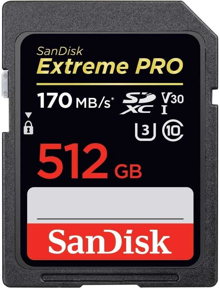 Sandisk atminties kortelė SDXC 512GB Extreme Pro