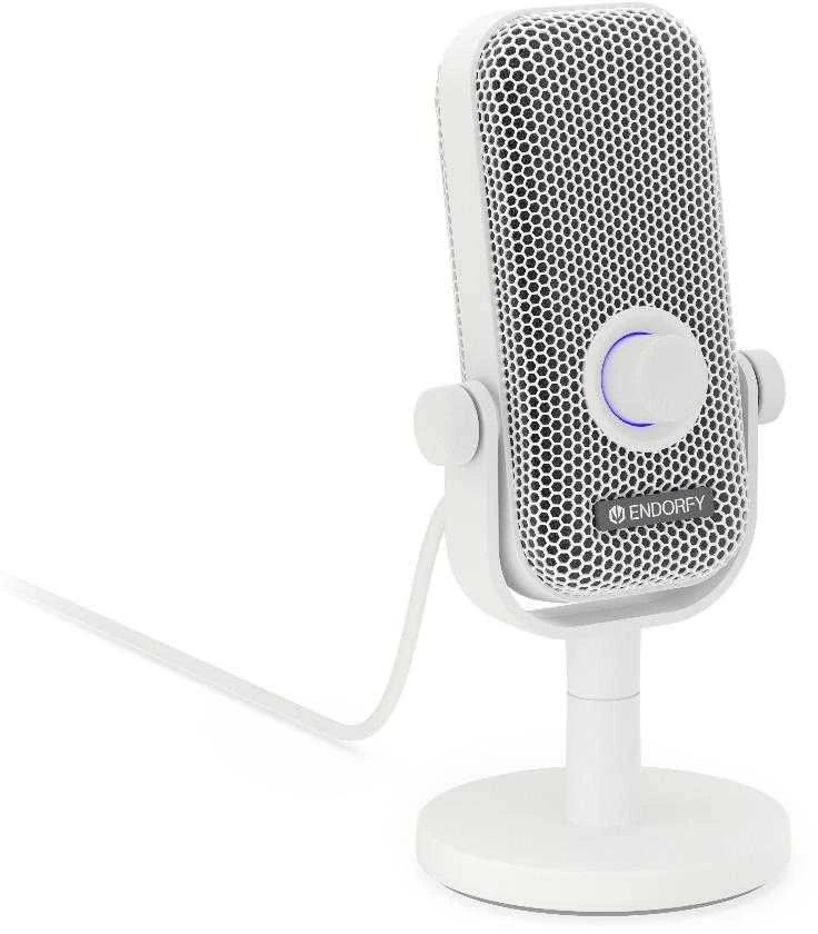 ENDORFY Solum Voice S Onyx Streaming baltas kondensatorinis mikrofonas |USB