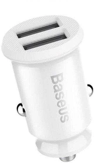 Įkroviklis Baseus Grain 3.1A Baltas