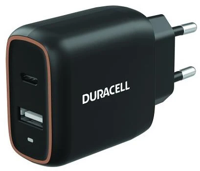 MOBILE CHARGER WALL 20W/Juodas DRACUSB19-EU DURACELL