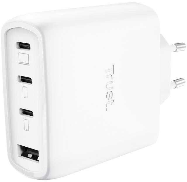„Trust Maxo 65W Universal Baltas AC“ greitas įkrovimas patalpose