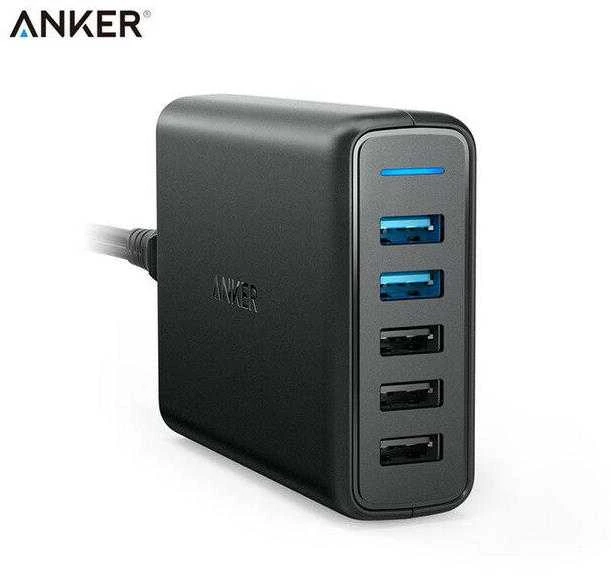 Telefono įkroviklis Anker PowerPort Speed 5 Ports, Quick Charge 3.0, 63W