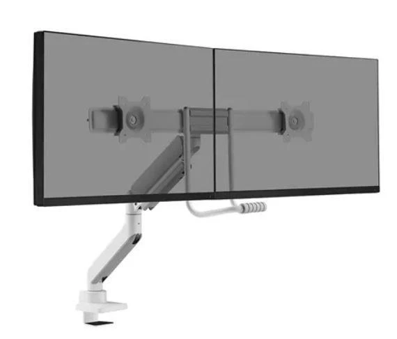 Laikiklis NEOMOUNTS BY NEWSTAR DS75-450WH2 FULL MOTION MONITORIUS DESK MOUNT FOR 17-32" SCREENS - Baltas