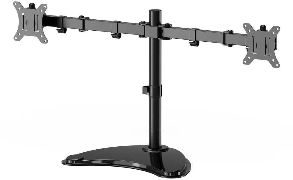 Laikiklis Gembird MS-D2ST-02 Monitorius desk stand (rotate, tilt, swivel), 13”-32”, juodas