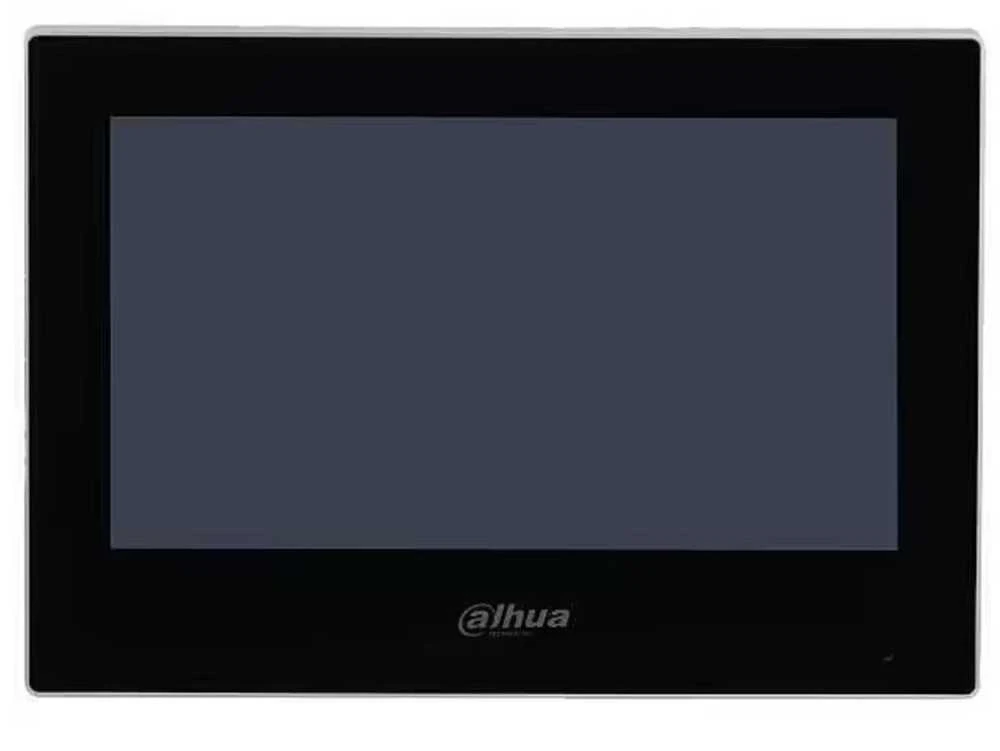 Dahua IP domofono monitorius 7 colių, PoE, veikia tik SIP protokolu, Wi-Fi, juodas