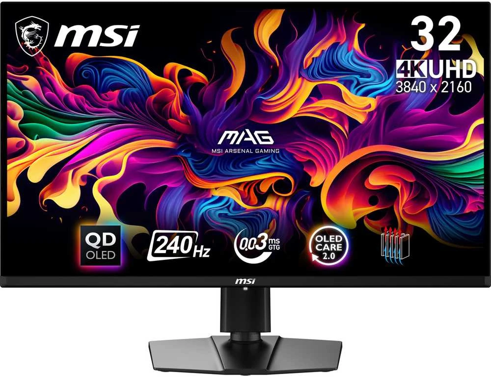 Monitorius MSI MAG 321UPX - 240Hz | 4K | 31.5'' | QD OLED | 0.03ms