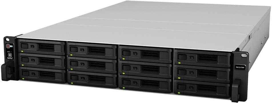 Serveris „Synology“ išplėtimo blokas RX1217 12 skyrių [0/12 3,5"/2,5" SATA HDD / SSD, 1 x „Infiniband“ prievadas]