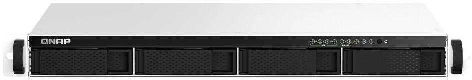 QNAP TS-464eU NAS Rack (1U) Intel® Celeron® N5095 8 GB DDR4 0 TB QNAP Turbo System Aliuminio, Juodas
