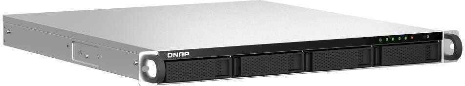 QNAP TS-464U NAS Rack (1U) Intel® Celeron® N5095 8 GB DDR4 0 TB QNAP Turbo System Aliuminio, Juodas