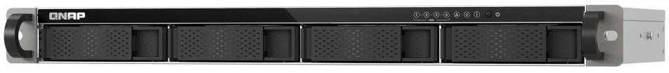 Serveris QNAP kompaktiškas 1U mažo gylio stelažinis 2.5GbE NAS | TS-433eU | Cortex-A55 | 4 GB