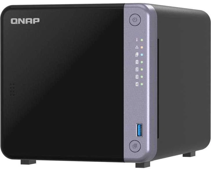 Serveris QNAP Ekonomiškas 4 skyrių 10 GbE NAS | TS-432X-4G | Alpinis | AL524 | Procesoriaus dažnis 2 GHz | 4 GB | DDR4 SODIMM | 90W adapteris (12VDC), 100-240VAC
