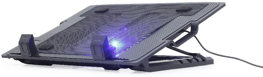 GEMBIRD NBS-1F17T-01 Gembird nešiojamojo kompiuterio aušinimo stovas 17 su vienu ventiliatoriumi, juodas NBS-1F17T-01