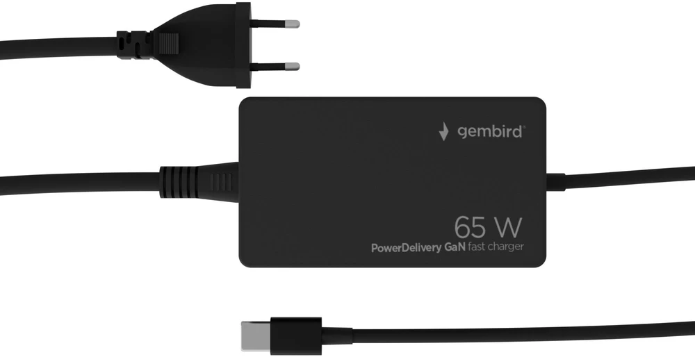 Gembird 65W | Maitinimo tiekimas | GaN | USB-C