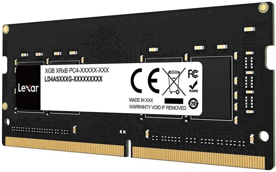 Nešiojamo kompiuterio atmintis Lexar | 16 GB | DDR4 | 3200 MHz | Užrašų knygelė | Registracijos Nr. | ECC Nr