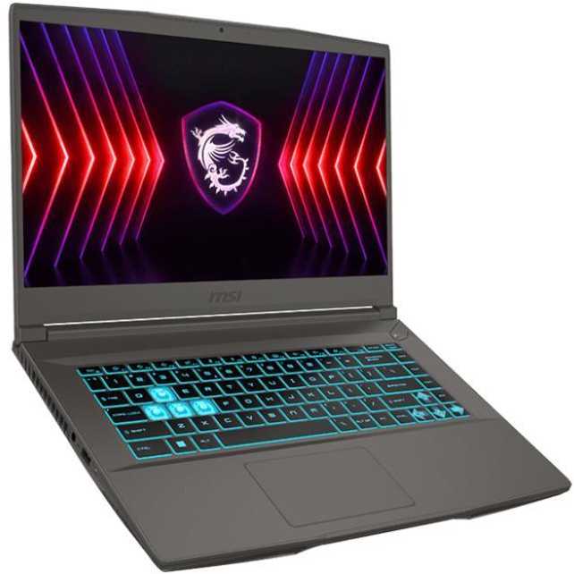 Žaidimų kompiuteris MSI Thin 15.6" FullHD IPS 144Hz / Intel Core i5-12450H iki 4.4Ghz / 16GB RAM / 512Gb SSD PCIe / GeForce RTX3050 4Gb / USB C / HDMI / WiFi AX / šviečianti klaviatūra / Windows 11