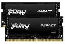 Operatyvioji atmintis (RAM) Kingston Fury Impact, 32GB (16GB 2G x 64-Bit x 2 vnt.) | KF432S20IBK2/32