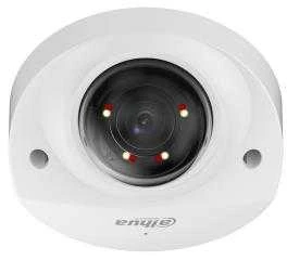 „Dahua Technology Co“ IP kameros kupolas. 4MP 1/2,9 colio CMOS, 2,8 mm, 101° F1.6, 20–25 kadrų per sekundę, IR+LED 30 m, WDR, IVS, IP67, IK10, mikrofonas.