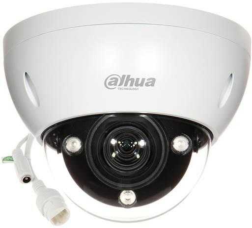 Dahua IP kam. AI 5M 2K Kupol. STARLIGHT IPC-HDBW5541E-ZE su LXIR iki 40 m, 5 MP (2592 x 1944) 1–20 kadrų per sekundę, 2,7 mm–13