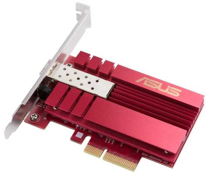 Asus | XG-C100F 10G PCIe tinklo adapteris; SFP+ prievadas, skirtas optinio pluošto perdavimui ir DAC kabeliui | 10/100/1000/10000 Mbit/s