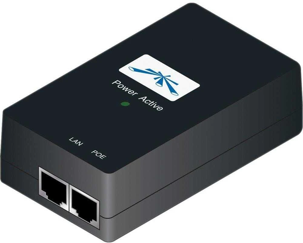 Ubiquiti PoE adapteris su LAN ir PoE jungtimis