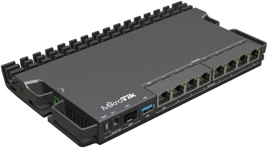Maršrutizatorius MikroTik | RouterBOARD | RB5009UPr+S+IN | Nėra „Wi-Fi“ | 10/100/1000 Mbit/s | Ethernet LAN (RJ-45) jungtys 7 | Palaikomas tinklelis | MU-MiMO Ne | Nėra mobiliojo plačiajuosčio ryšio