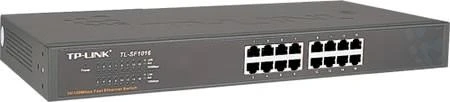Šakotuvas TP-Link TL-SF1016 komutatorius, skirtas stovui, 16x10/100Mbps