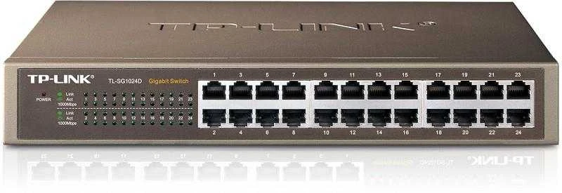 Šakotuvas TP-LINK 24 prievadų gigabito ECO komutatorius, 19 colių