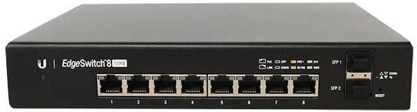 Šakotuvas UBIQUITI ES-8-150W Ubiquiti ES-8-150W 8 prievadų + 2xSFP Gigabit PoE jungiklis 24V/48V 802.3af/802.3at