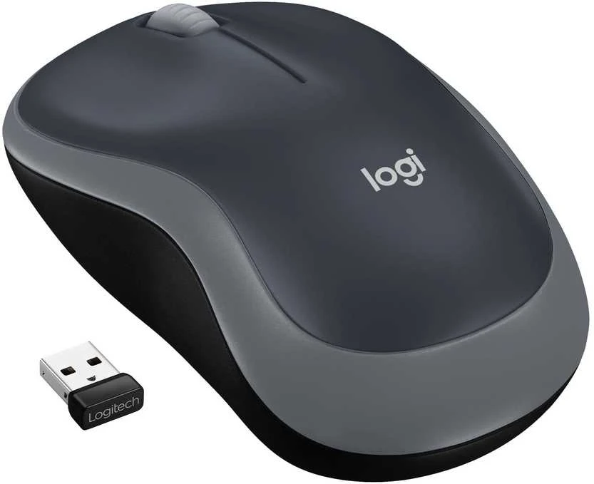 Bevielė pelė Logitech M185 pilka