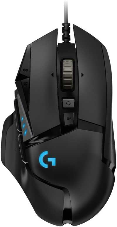 Pelė žaidimams Logitech G502 HERO, juoda