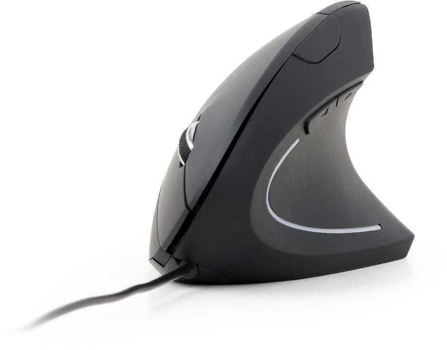 GEMBIRD MUS-ERGO-01 Gembird Ergonomic 6-button optinė pelė MUS-ERGO-01, 3200 DPI, USB, Juodas