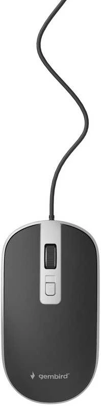 GEMBIRD MUS-4B-06-BS Optinė pelė USB juodas/sidabrinis