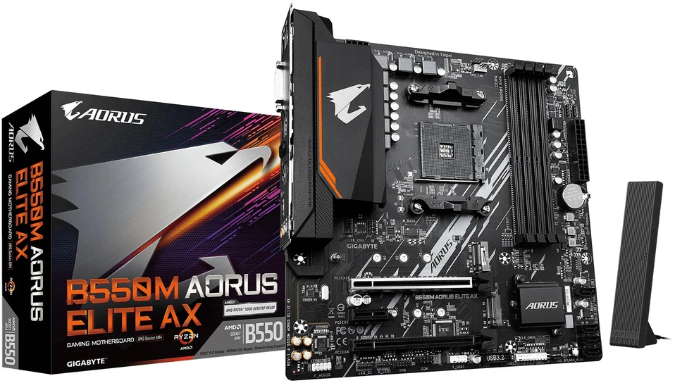 Pagrindinė plokštė Gigabyte B550M AORUS ELITE AX