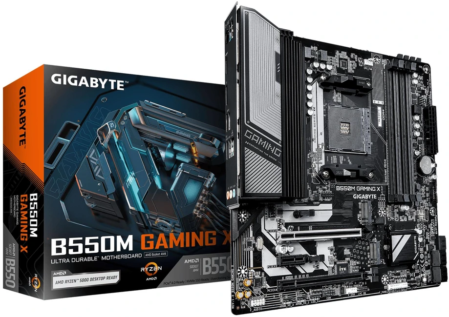 Pagrindinė plokštė GIGABYTE B550M GAMING X WIFI6 AM4 4xDDR4 2xM.2 4xSATA